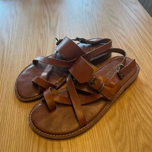 Women’s Brown Leather Sandals